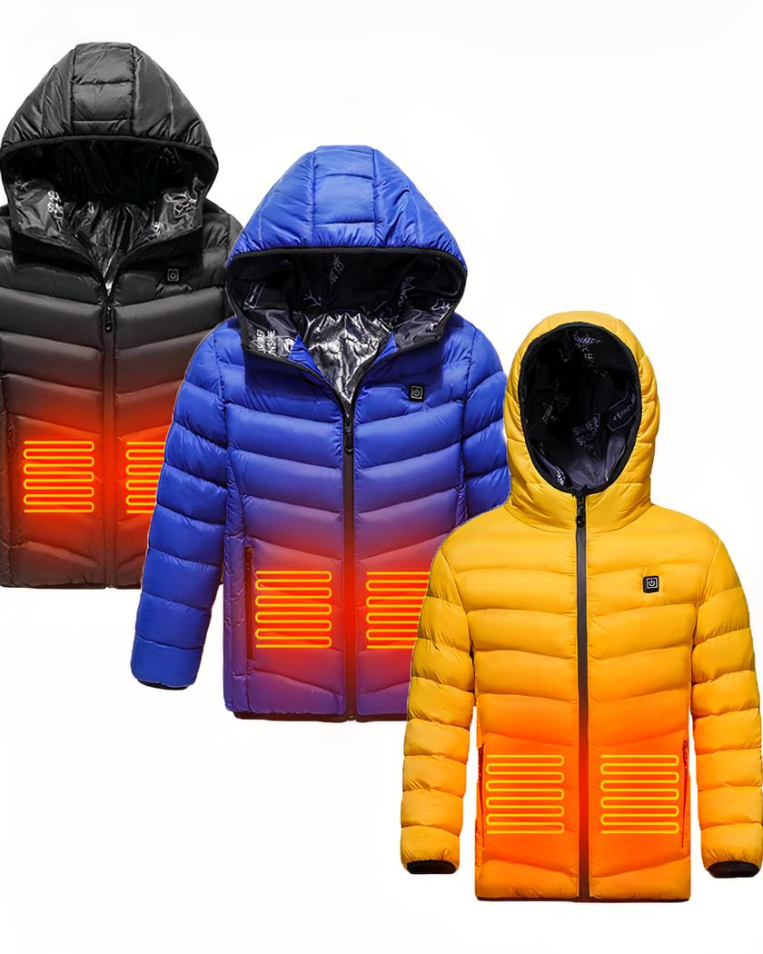 Blouson doudoune chauffante à recharge USB pour garçon – Image 3