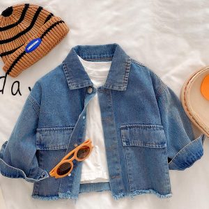 Blouson en denim pour fille