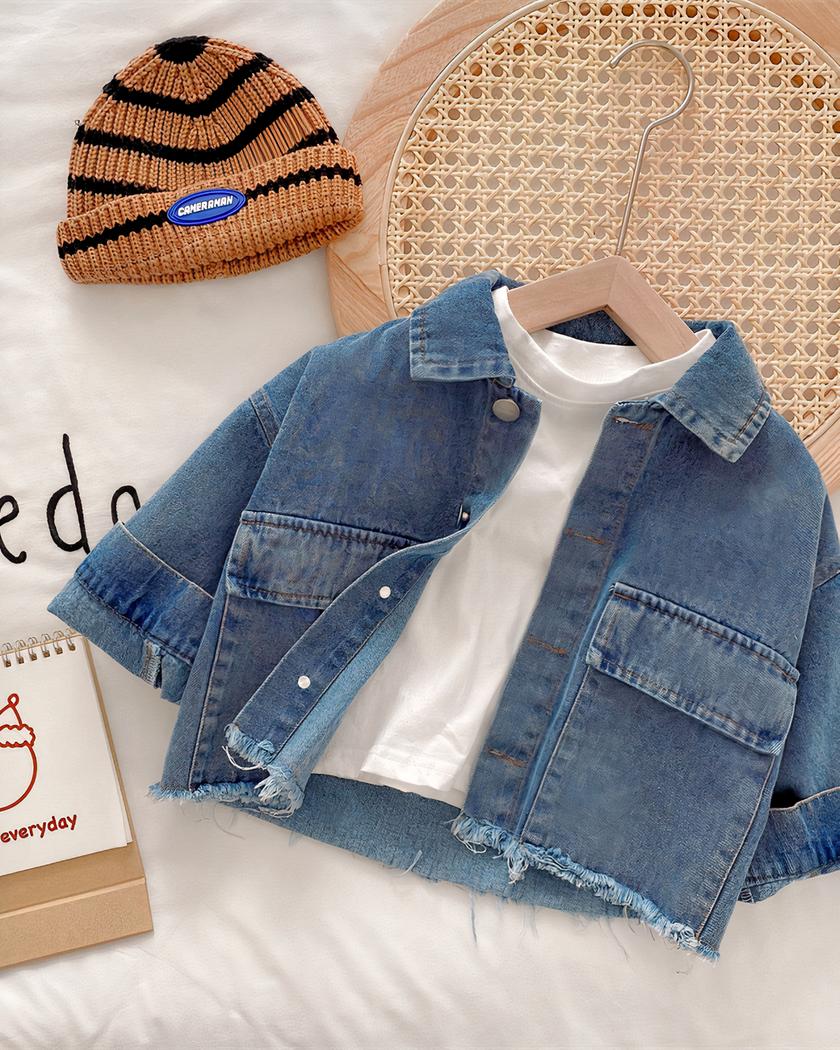 Blouson en denim pour fille – Image 4