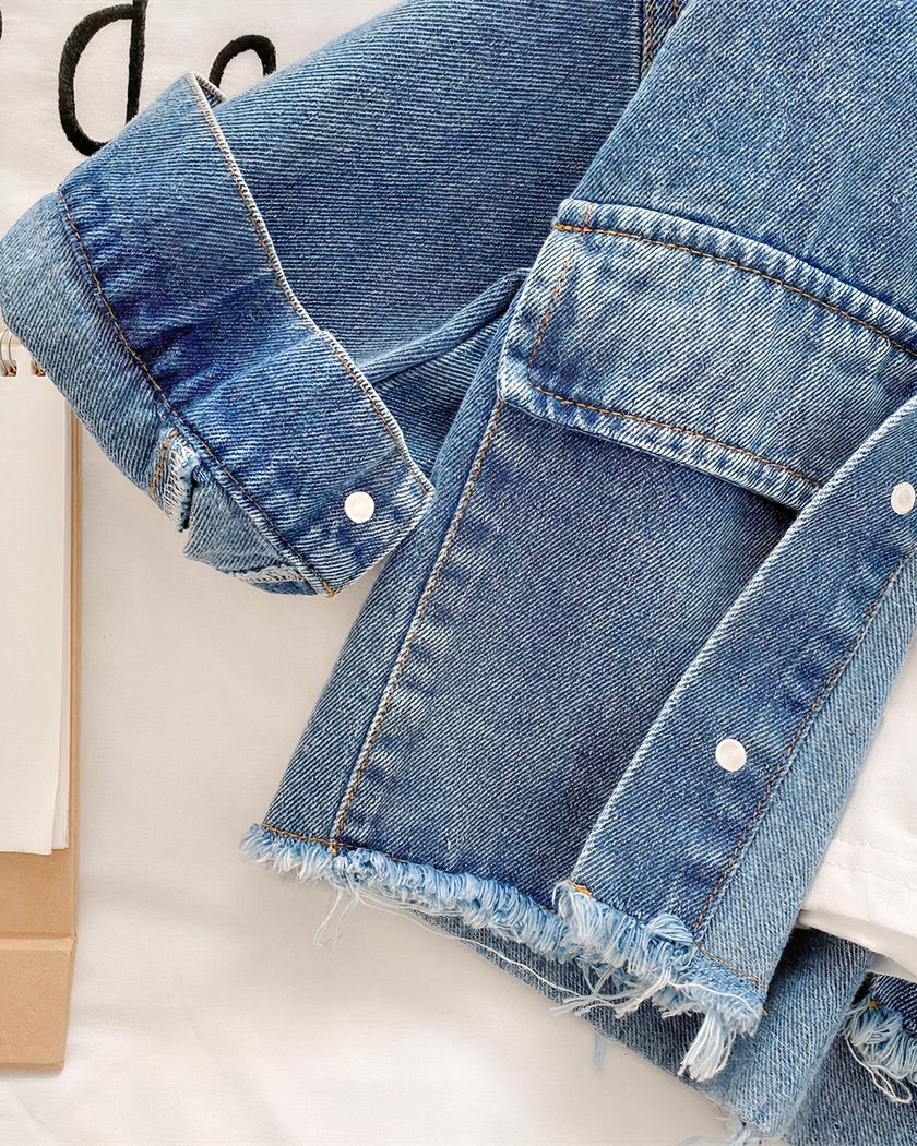 Blouson en denim pour fille – Image 7