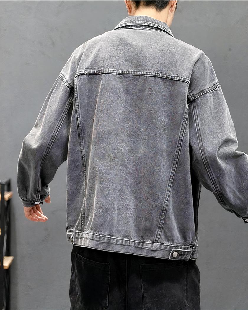Blouson en jean homme en coton – Image 3
