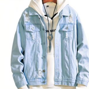 Blouson en jean homme en denim vintage