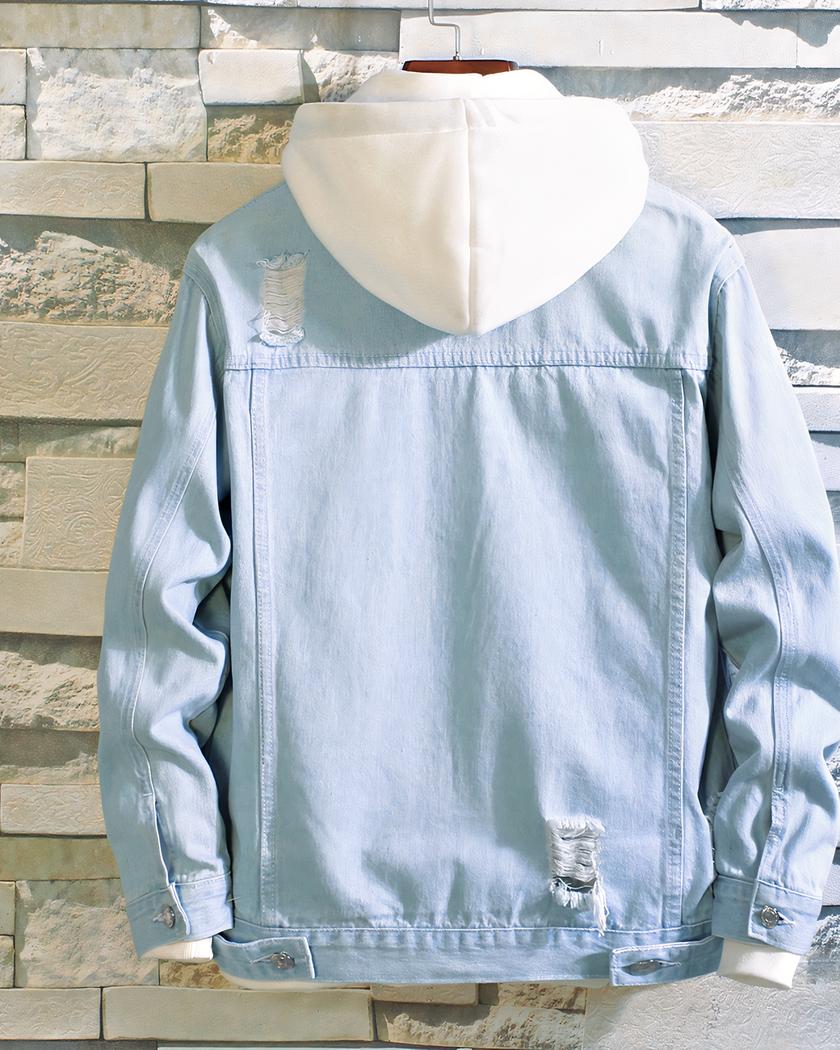 Blouson en jean homme en denim vintage – Image 3