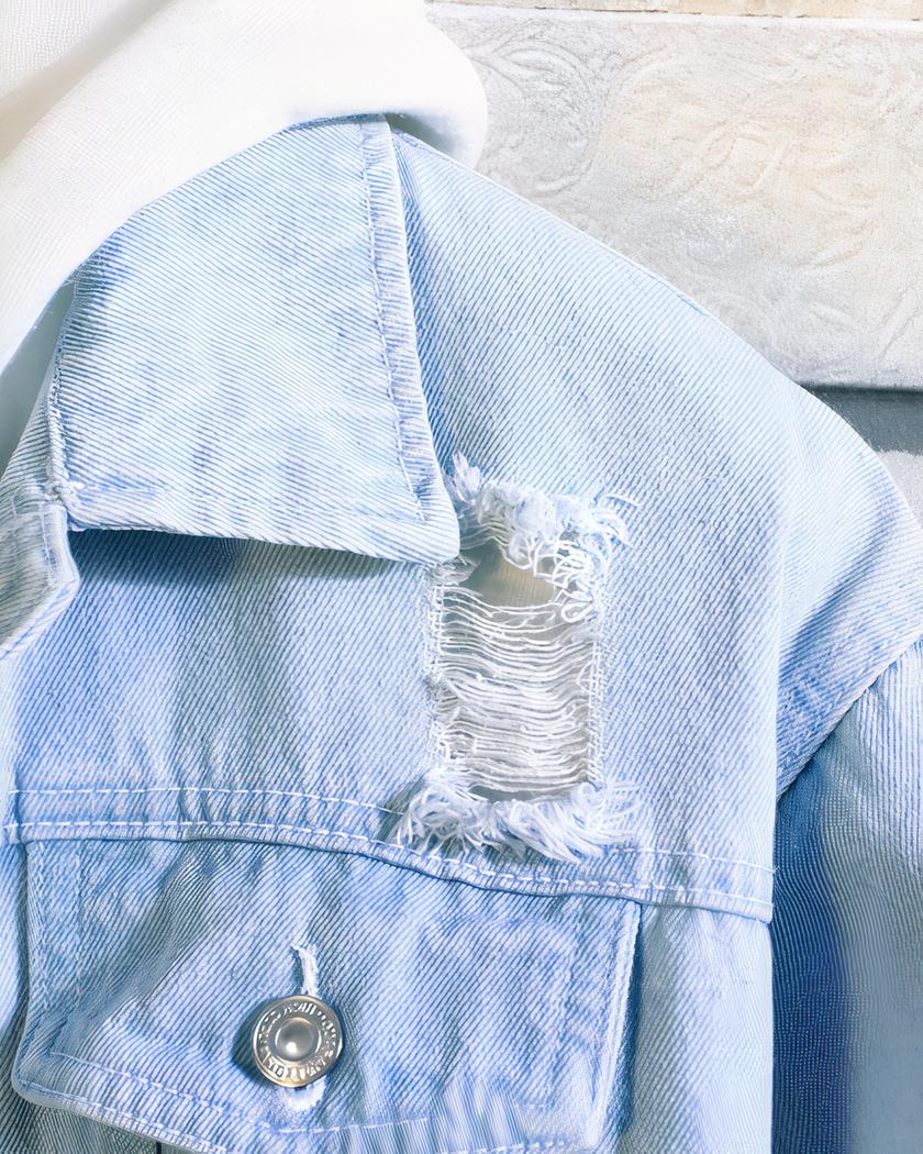 Blouson en jean homme en denim vintage – Image 6