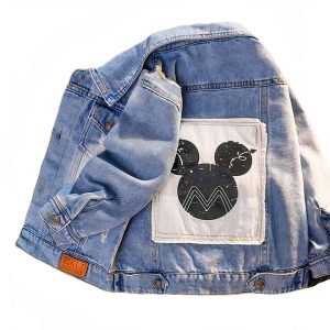 Blouson en jean mickey pour bebe garçon