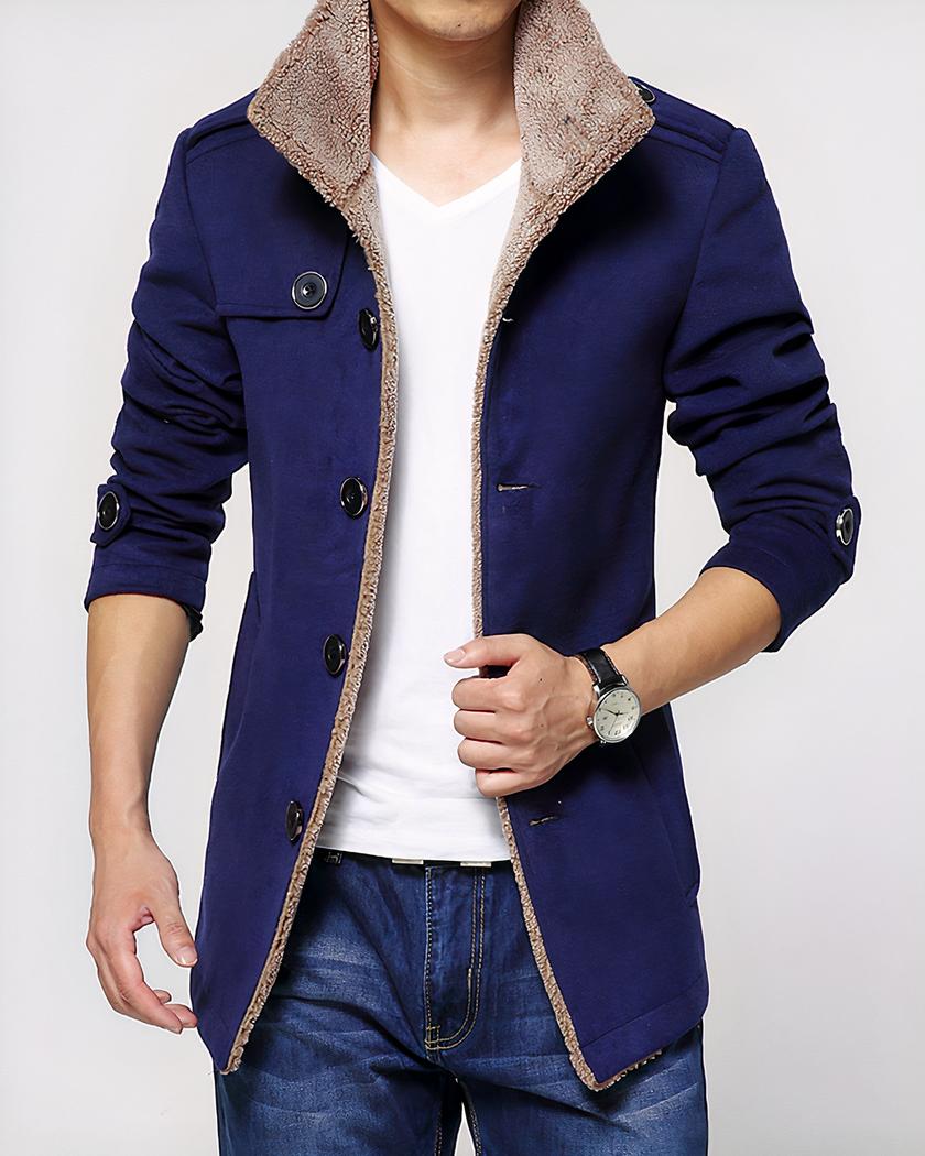 Blouson fourré coupe-vent chaud pour homme – Image 2