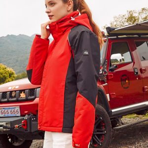 Blouson imperméable coupe-vent de randonnée pour femme