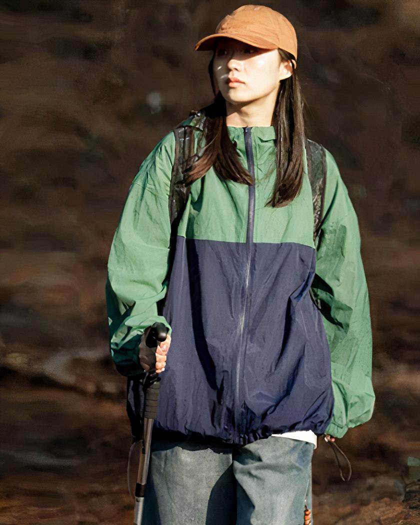 Blouson imperméable coupe-vent respirant pour femme