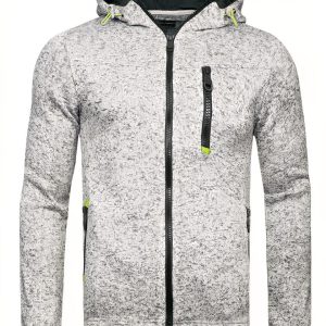 Blouson polaire homme avec capuche