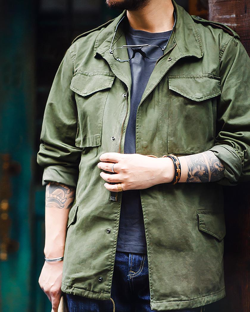 Blouson rétro de style militaire en coton pour homme – Image 6