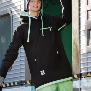 Blouson ski homme coupe-vent à capuche