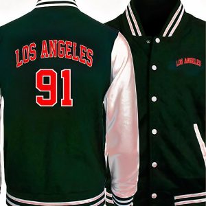 Blouson teddy ample à la mode avec imprimé pour homme