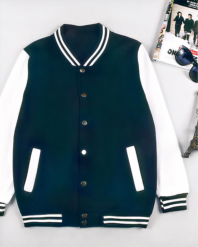 Blouson teddy ample à la mode avec imprimé pour homme – Image 3