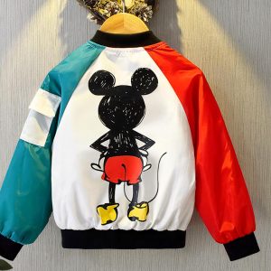 Blouson teddy mickey pour fille