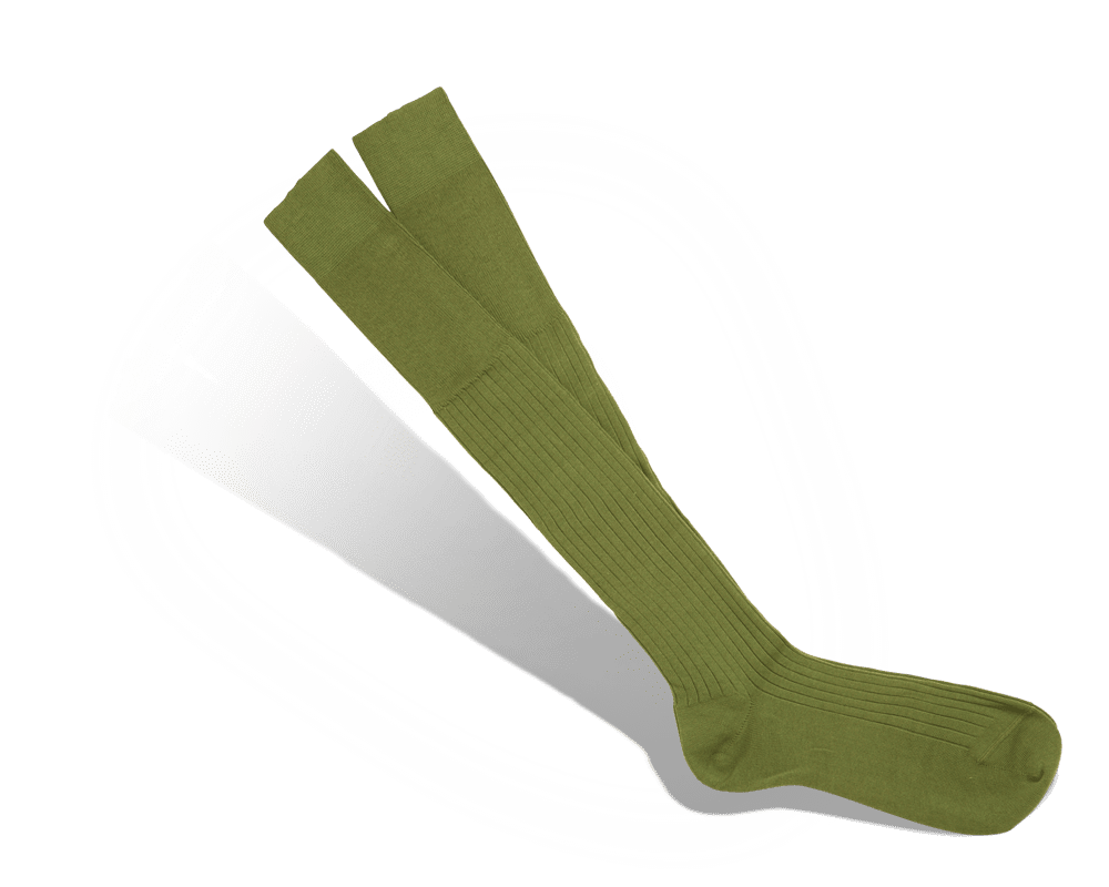 cachemire coton vert amande – Image 2