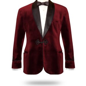 Smoking jacket Cavendish bordeaux