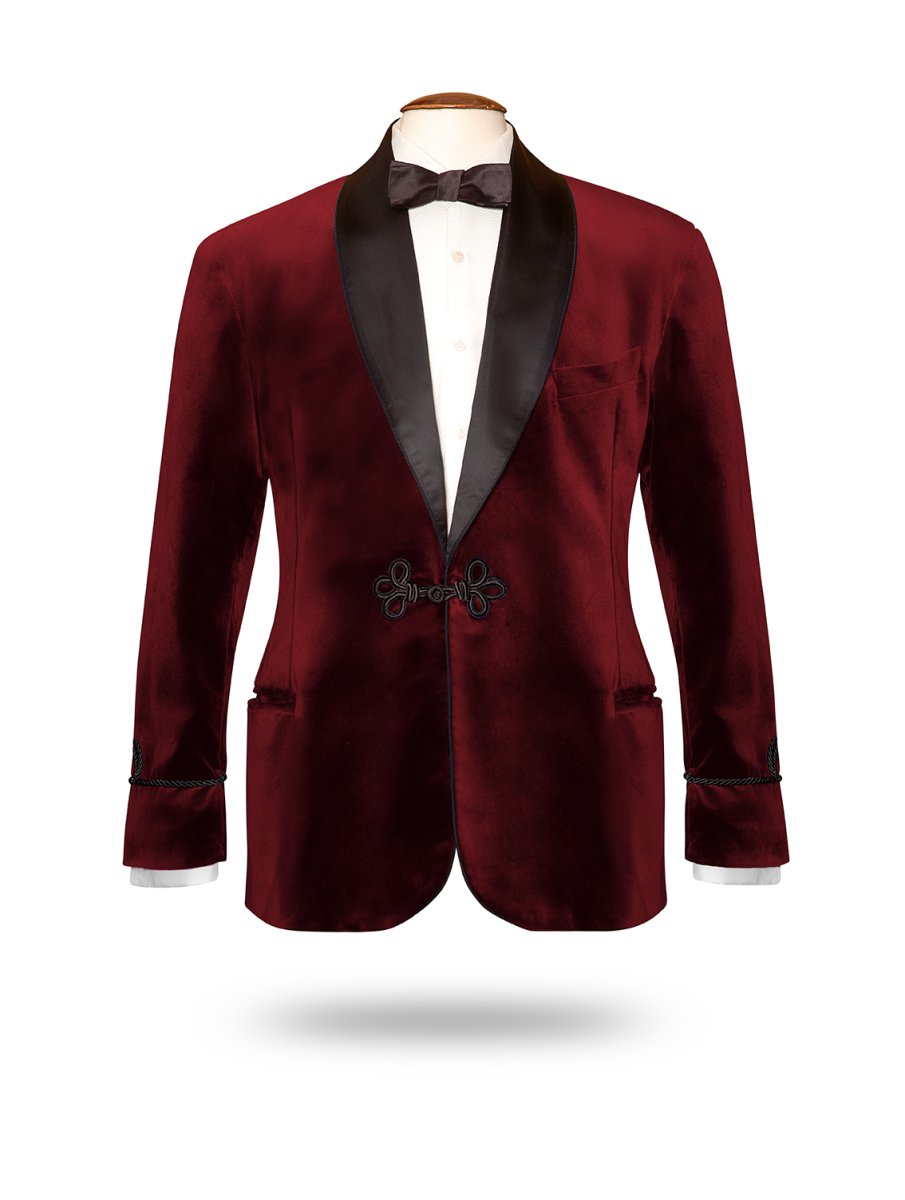 Smoking jacket Cavendish bordeaux – Image 2