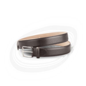 Ceinture classique marron grainé