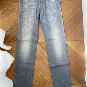 Charlotte Pirroni Homme Jean droit Dsquared gris clair