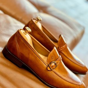 Chaussures en cuir  – CLA75 CAMEL