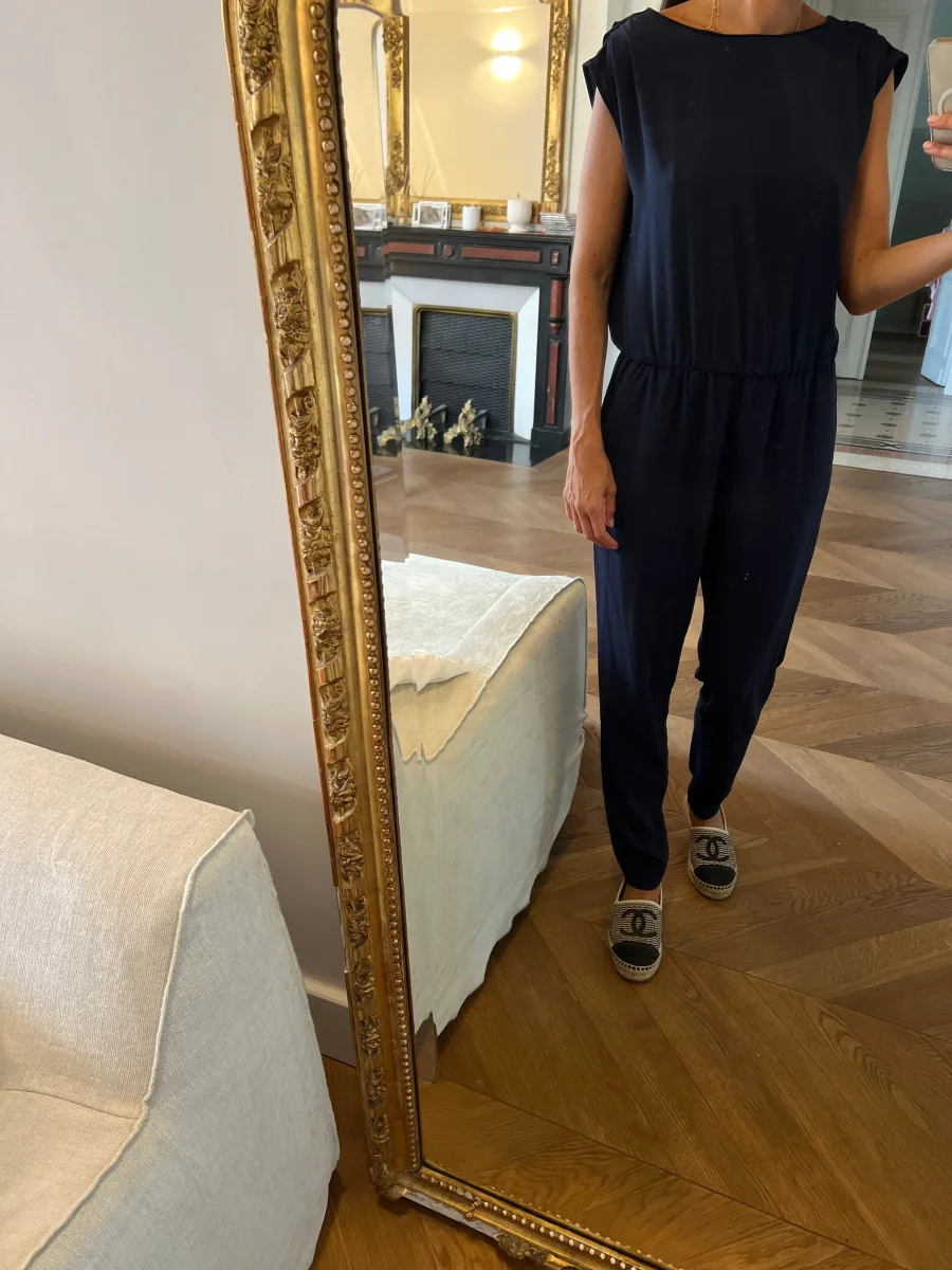 Combinaison pantalon bleu marine Zara – Image 3
