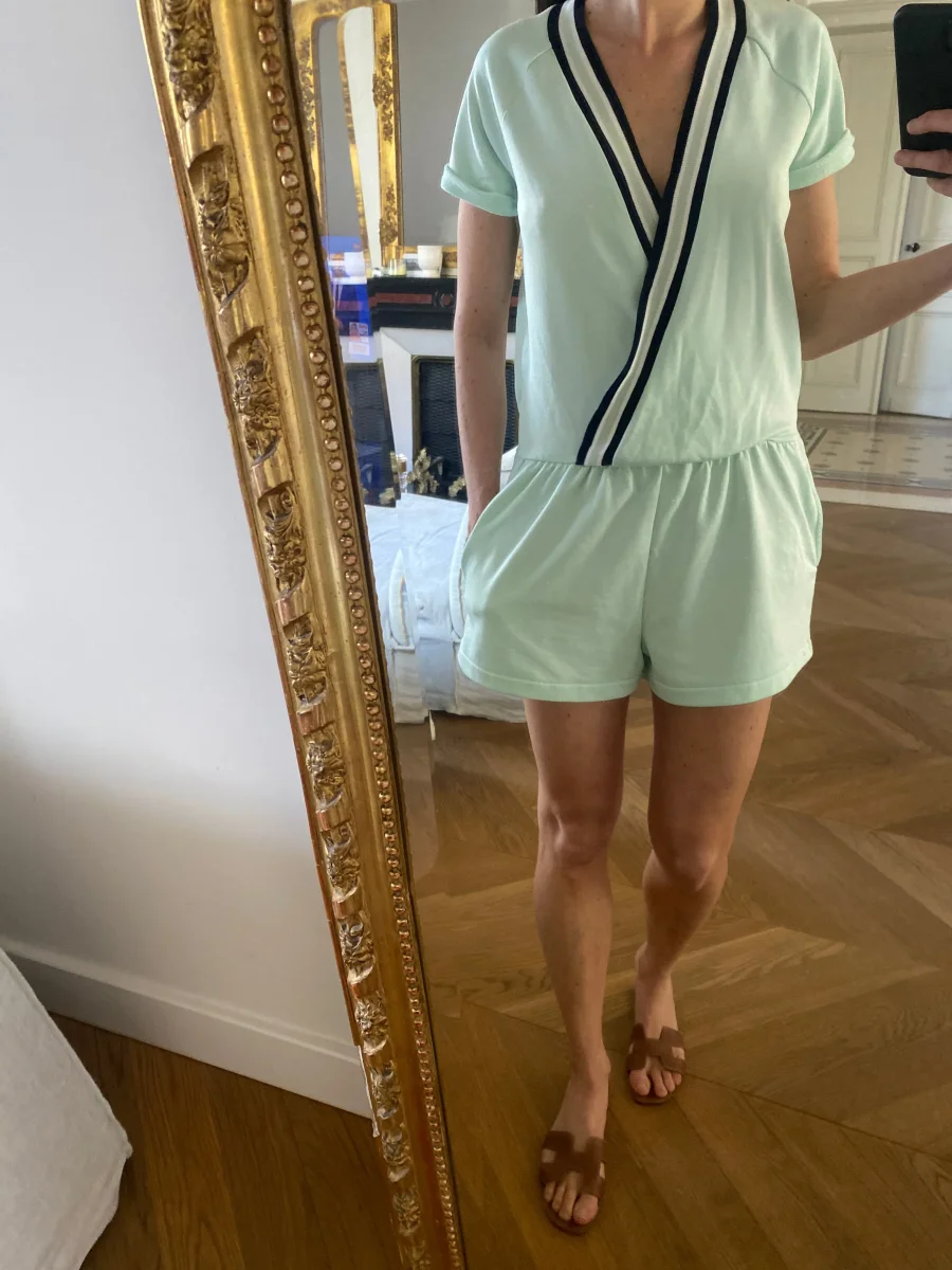 Combinaison short Zara vert d eau – Image 6