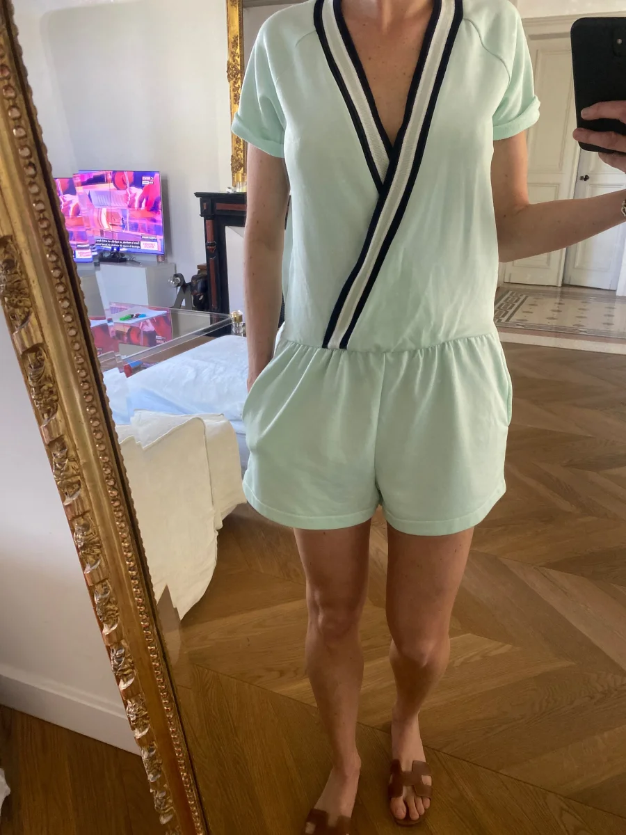 Combinaison short Zara vert d eau – Image 9