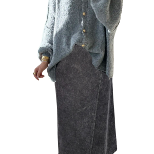 Jupe Croisé Longue en Jean Mastour