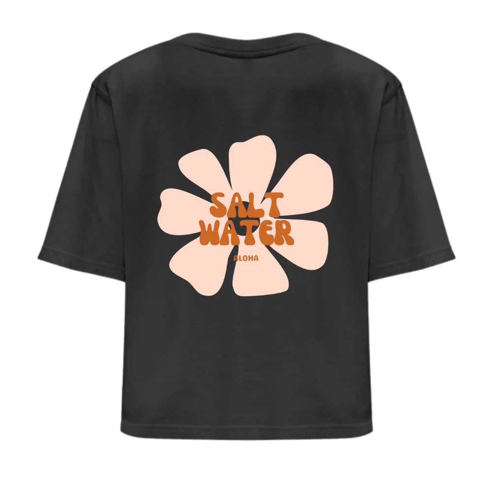 T-shirt crop Femme Salt water – Image 3