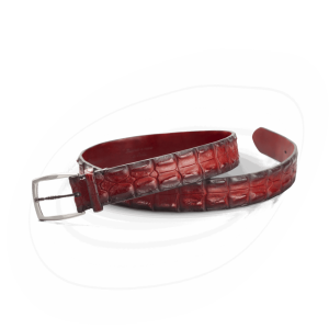 Ceinture crocodile rouge