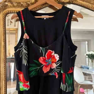 Débardeur Claudie Pierlot noir à fleurs