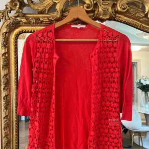 Gilet Maje corail en lin