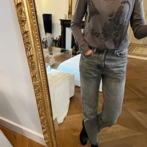 Haut Comptoir des Cotonniers gris à perles noires