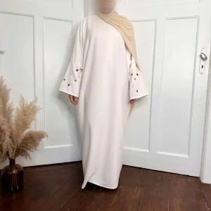 Abaya Brodé Cœur