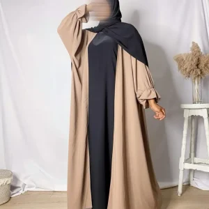 Kimono Abaya Manches Tulipes