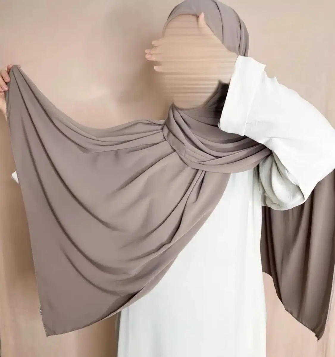 Hijab Soie de Médine à Nouer – Image 4