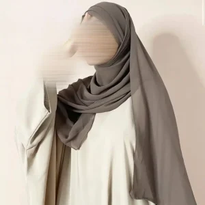 Hijab Mousseline croisé à enfiler