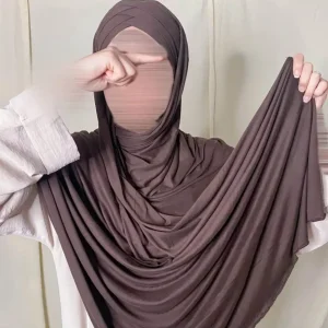 Hijab Jersey Croisé trois bandes à nouer