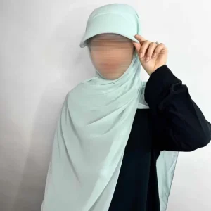 Hijab Casquette à enfiler en Mousseline
