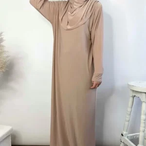 Robe de prière hijab intégré