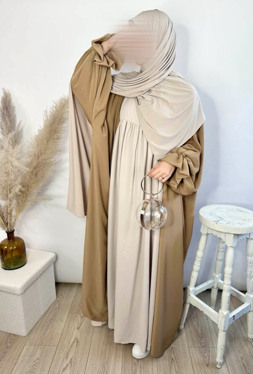 Abaya Manches Bouffantes Soie de Medine – Image 5