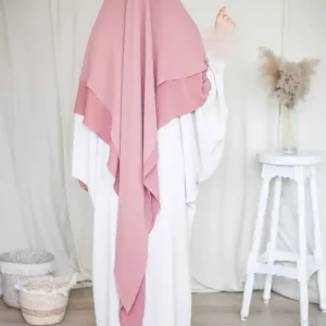 Khimar Sitar Long 2 voiles Duo