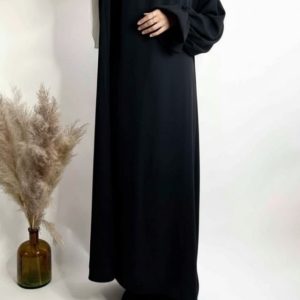 Abaya soie de medine Manches Tulipes