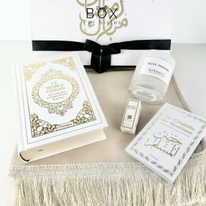 Coffret Coran Tapis blanc White Box