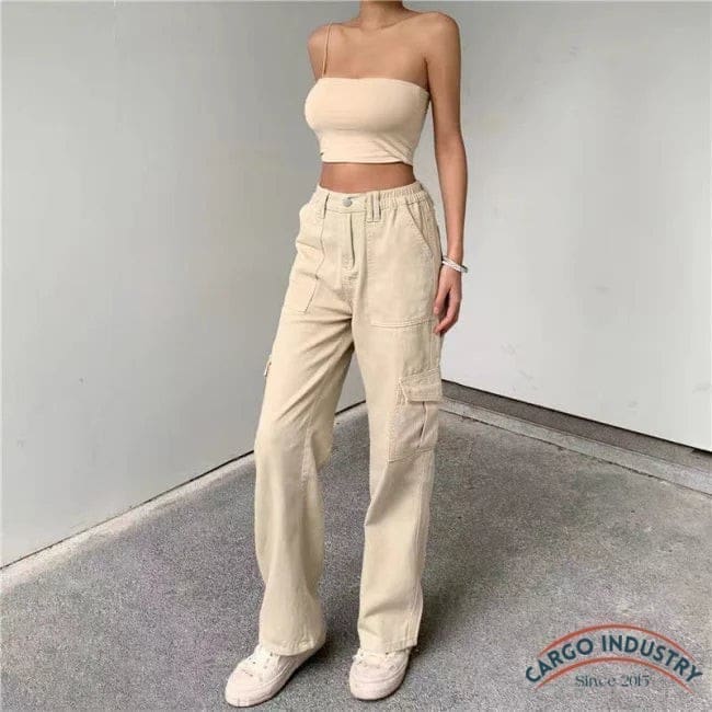 Jean Cargo Beige Casual – Image 5