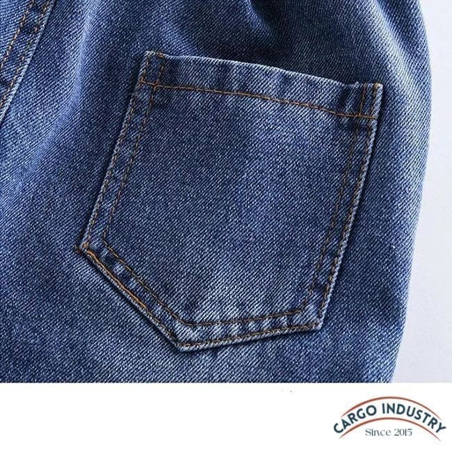 Jean Cargo Fille Dégradé Souple – Image 9