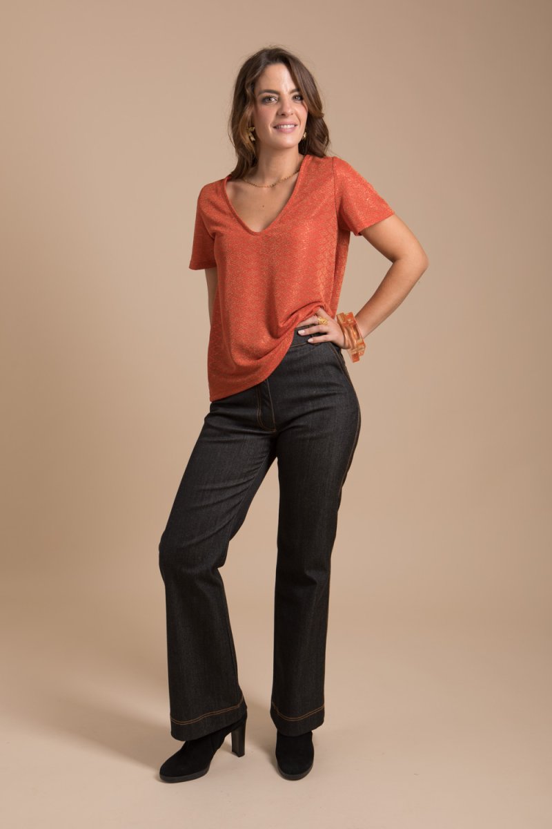 Maximilien – jean coupe flare femme Made-in-France – Image 2