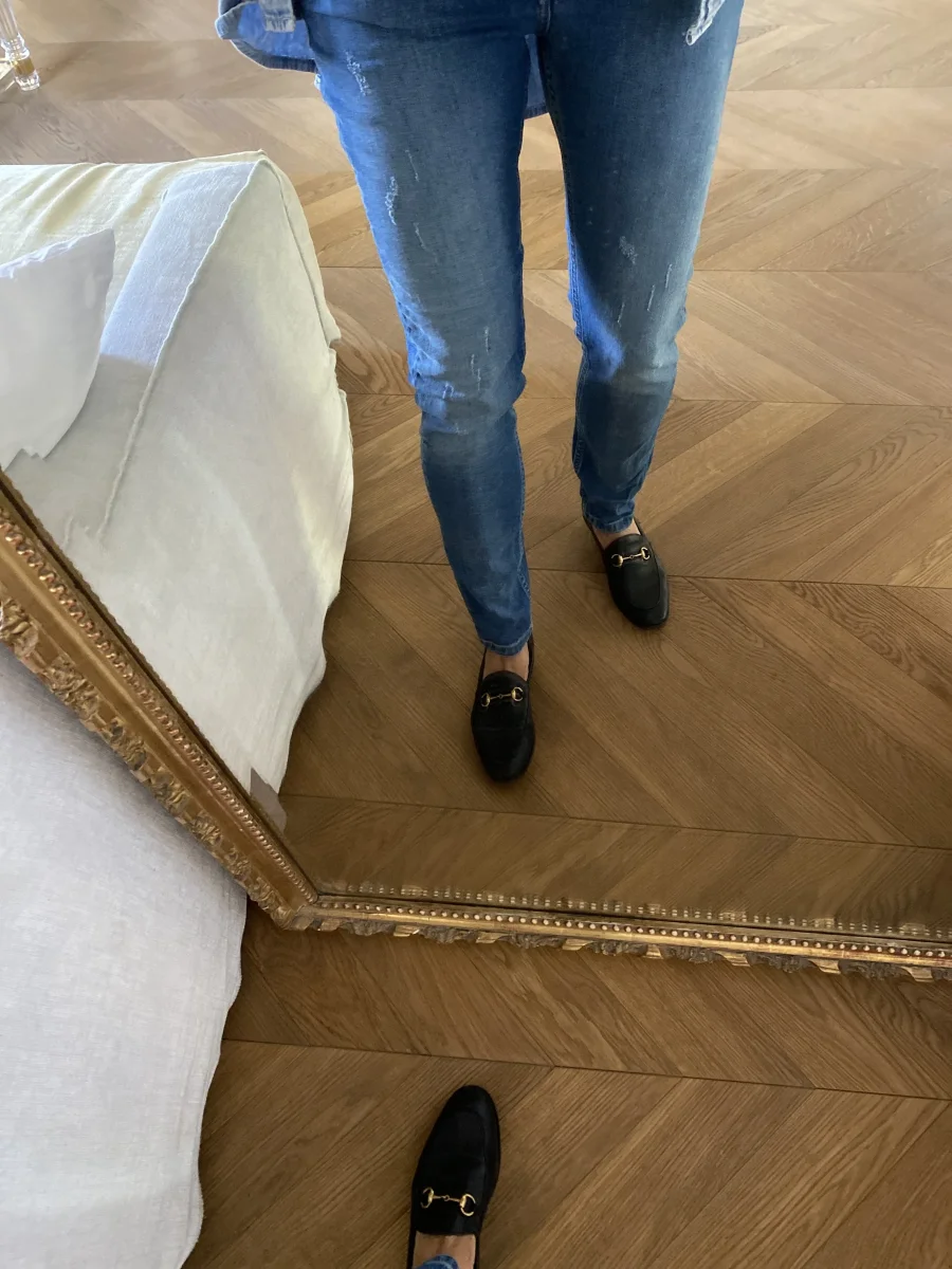 Jean Maje avec bordures poches mutil color – Image 2