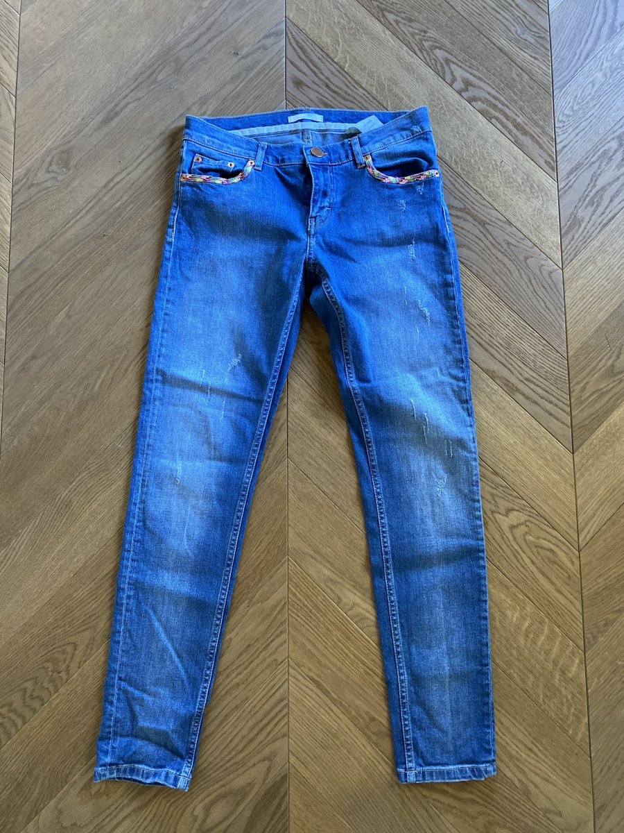 Jean Maje avec bordures poches mutil color – Image 5