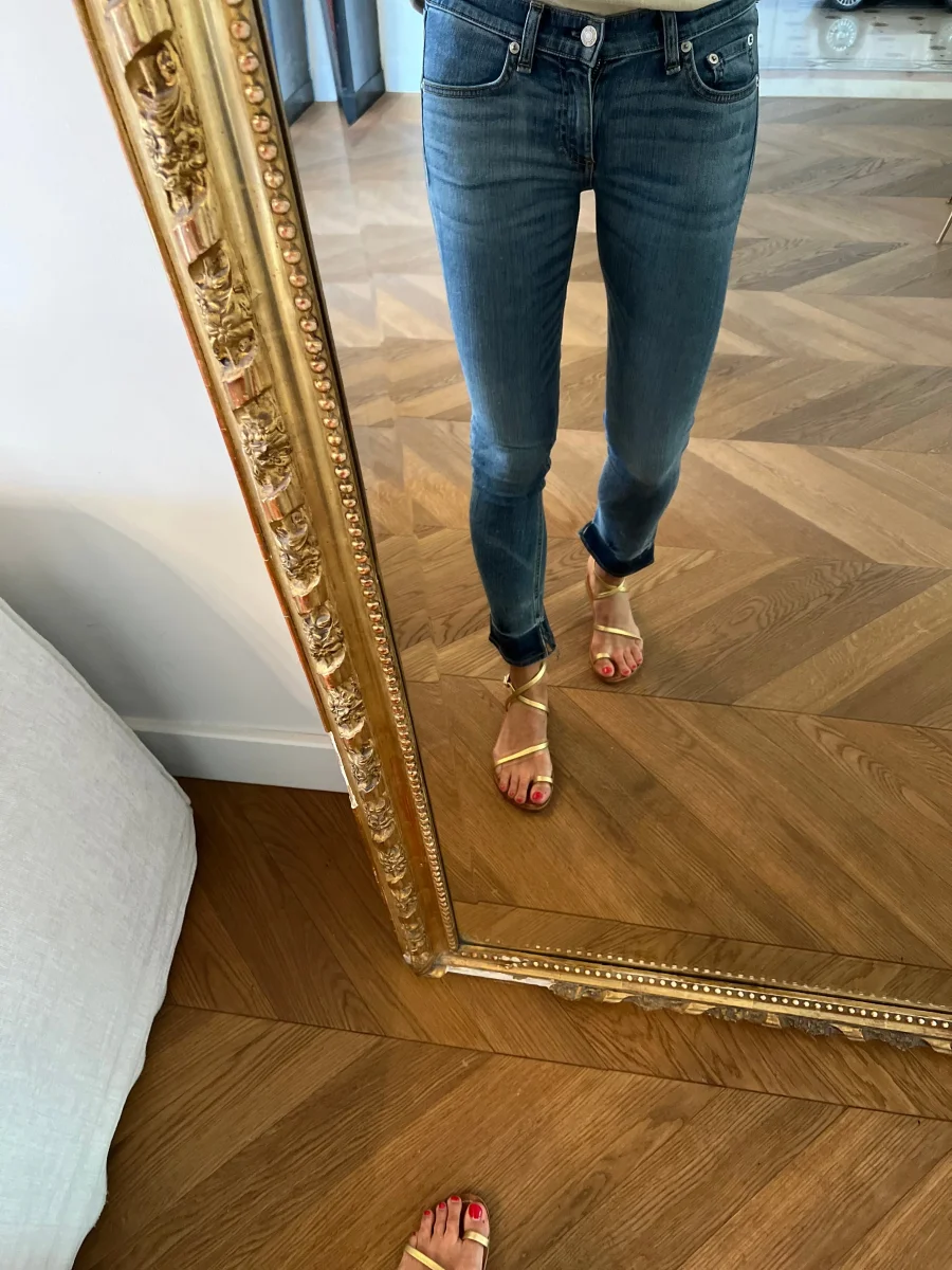 Jean Rag Bone slim bleu